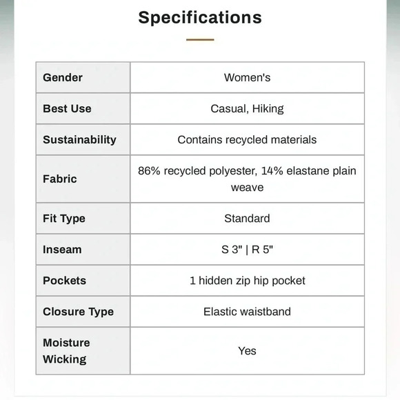 The North Face Women’s‎ Wander 3" Shorts size L  in the color lime cream NWT - Picture 7 of 7